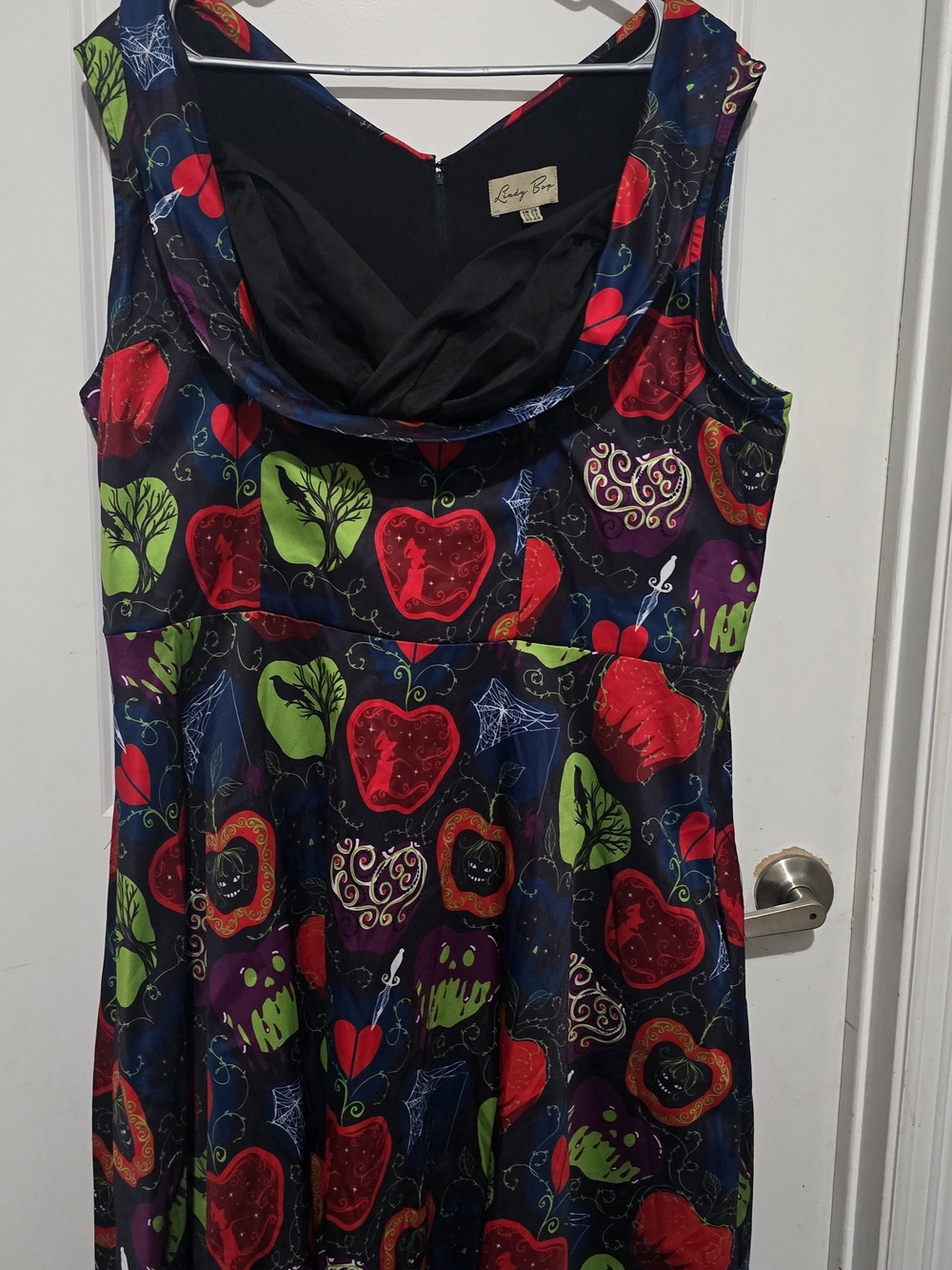 Lindy Bop Vintage Style Poison Apple Gothic Rockabilly Dress Size 20